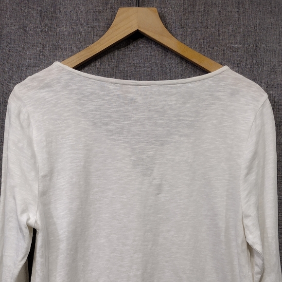 NWOT Talbots Embroidered Eyelet Cottagecore Pullover Tunic Women's M White - Picture 6 of 10